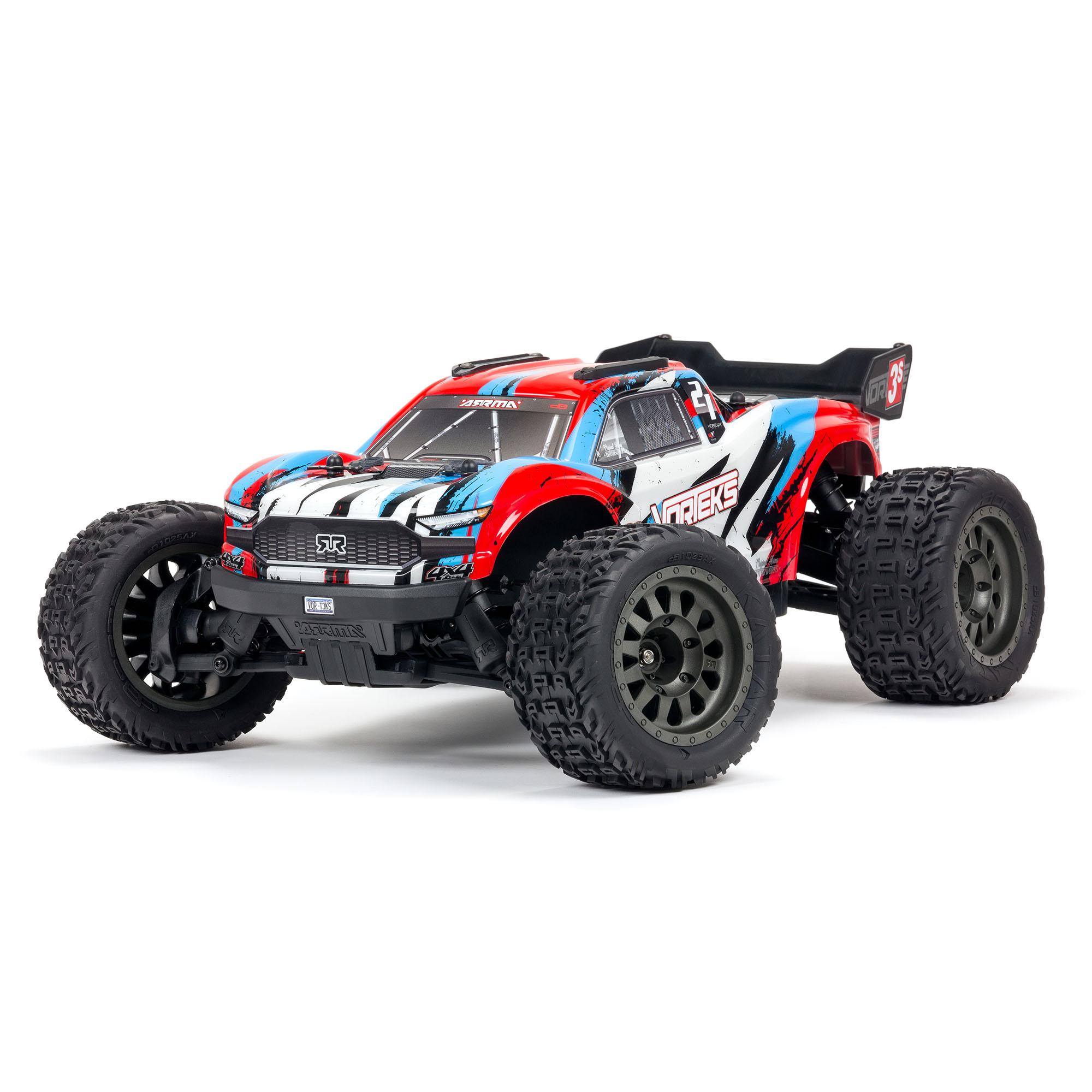 1 10 VORTEKS 4X4 3S BLX Stadium Truck RTR Red ARRMA